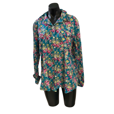 Just country Womens  Size 16 Blouse Blue / Floral 