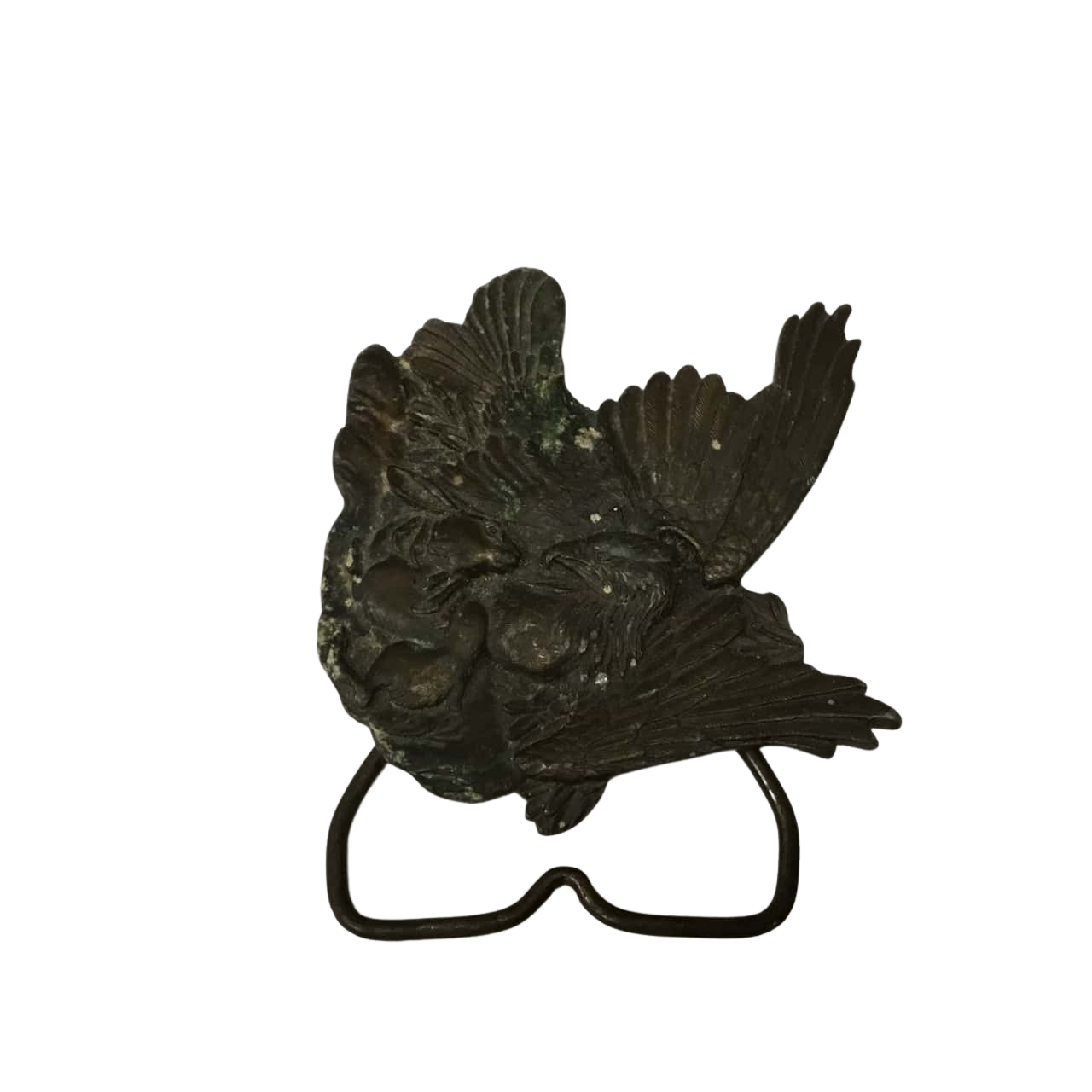 Vintage Bergamot Brass Works 1974 Eagle Clutching Rabbit Approx 5 x 9cm(s)