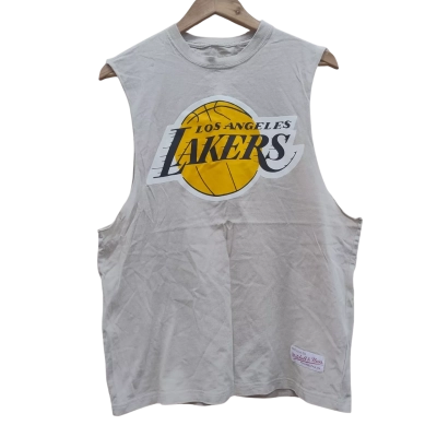 Mitchell & Ness Mens  Size M Singlet Beige (11)