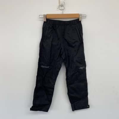 Marmot Kids Black Rain Pants Size XS 