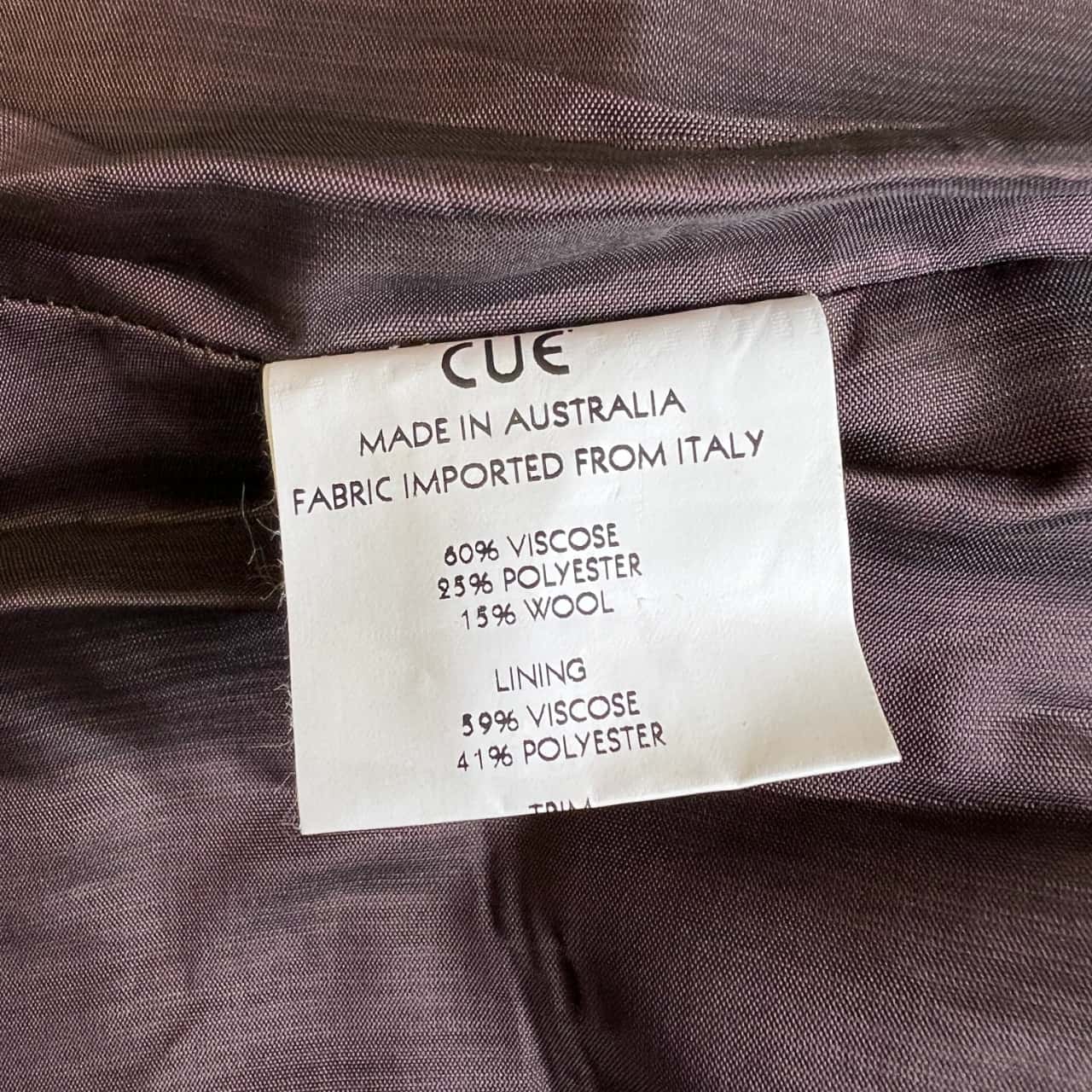 Cue Womens 2 Piece Matching Suit Set Brown (s)