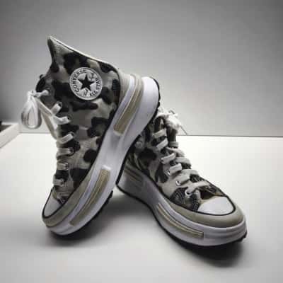 Converse Chuck Taylor All Star Chunky Platform High Top Camo Leopard Size US 7  