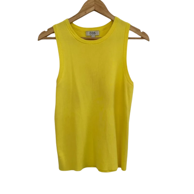 COS Womens  Size M Tank Top Yellow 