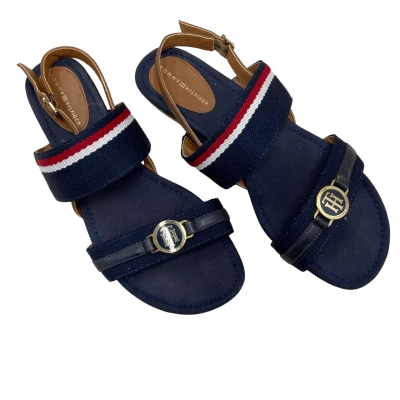 Tommy Hilfiger Corporate Ribbon Flat Sandals Size 9