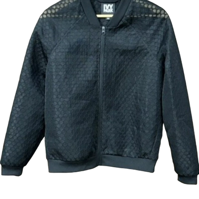 Ivy Park Womens  Size S Bomber Jacket Black  