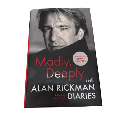 Madly,Deeply The Alan Rickman Diaries Edited By Alan Taylor Hardcover 