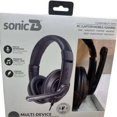 a Sonic B Hi-Res Stereo Multi-Device Universal Headset
