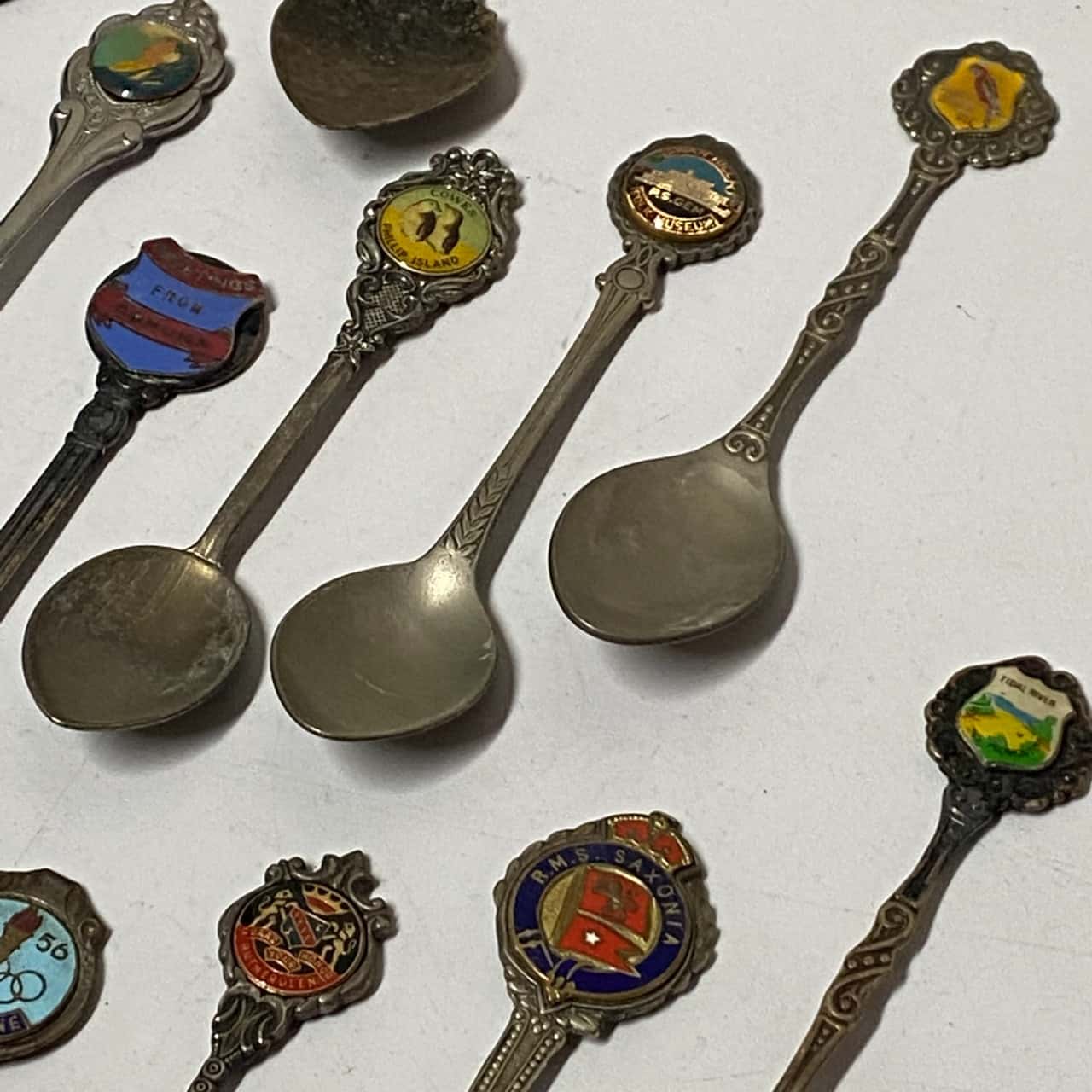 Set of 17 Vintage Souvenir Spoons(s)