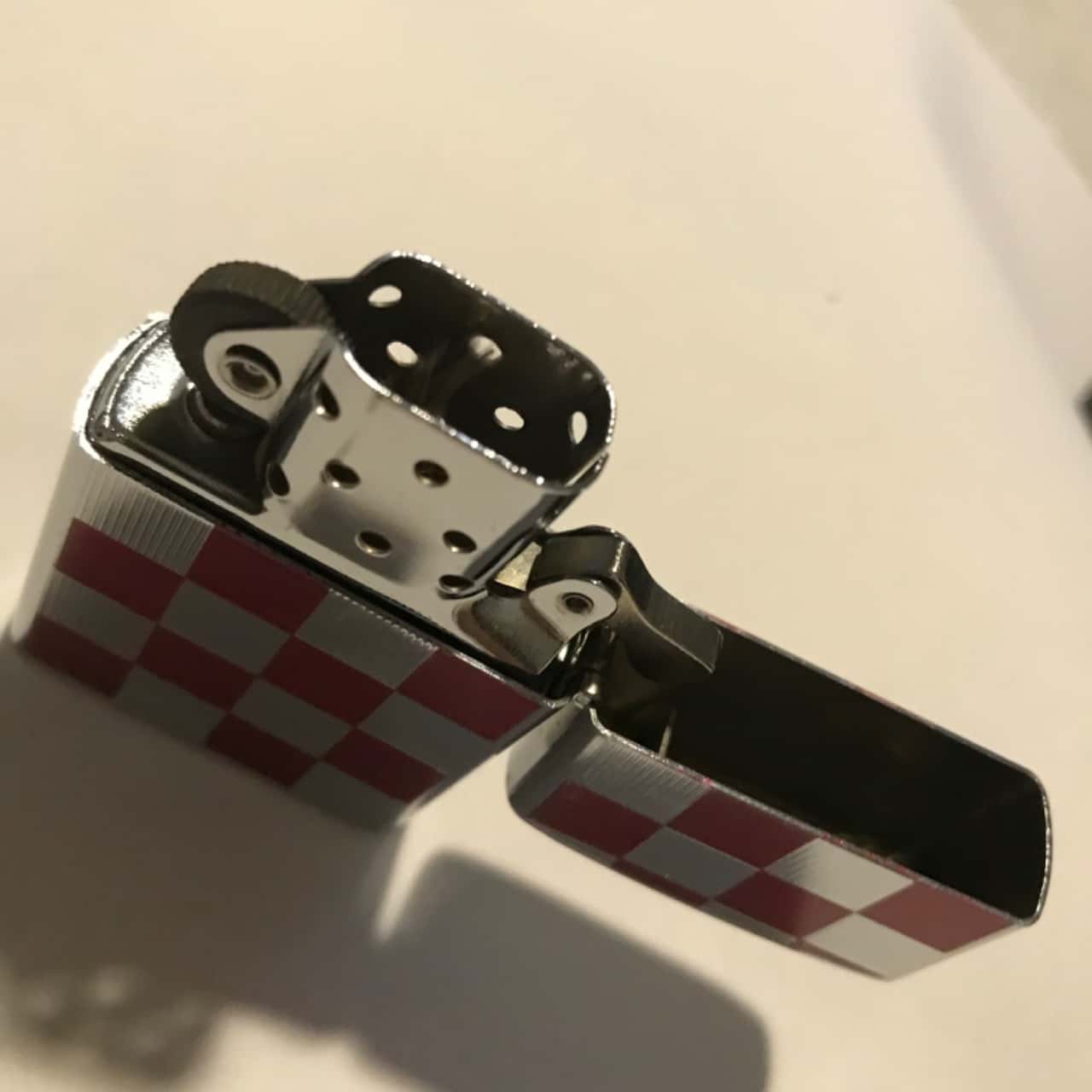Vintage Team Pistol Chequered Cigarette Lighter