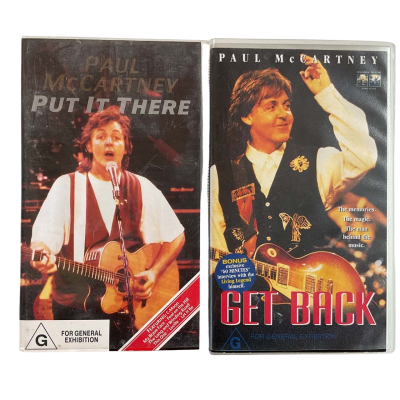 Paul McCartney VHS In Concert - Get Back & Put It There