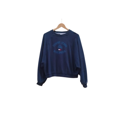  Womens Tommy Jeans Navy Blue Jumper Size M