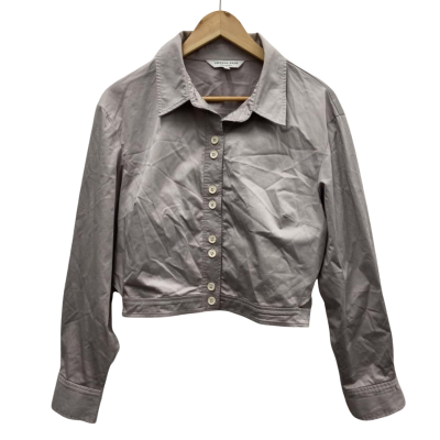 Veronica Maine Womens  Size 12 Button Up/ Long Sleeve Top Light Purple 