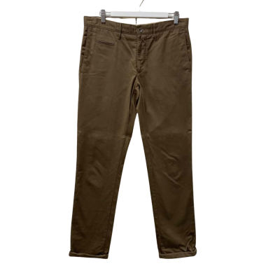  INCOTEX - Mens  Size 32 Straight Leg CHINO Pants Brown 100% Cotton