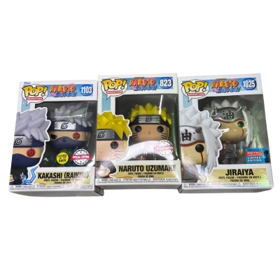Set of 3 Naruto Shippuden Funko pops