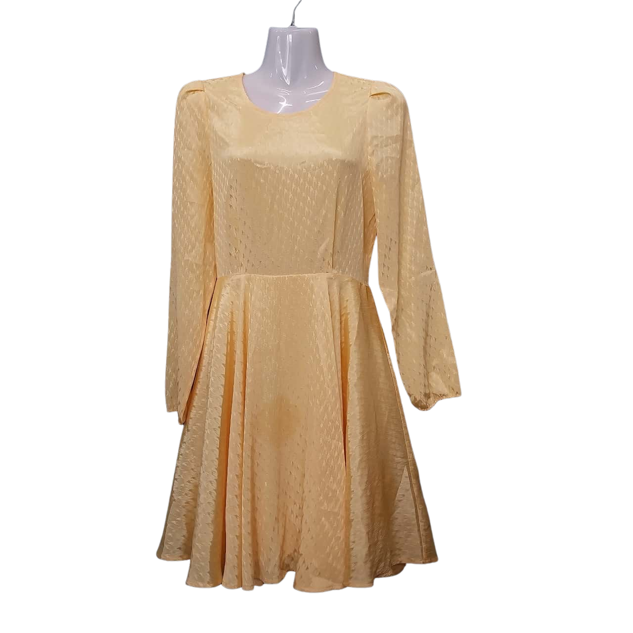 Maje Ladies Yellow Longsleeve Dress Size 38 s maje-dress-size-1-worn-twice-maje-crafted-depop