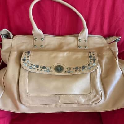  Women's Cadelle Tan Leather Tote Bag 