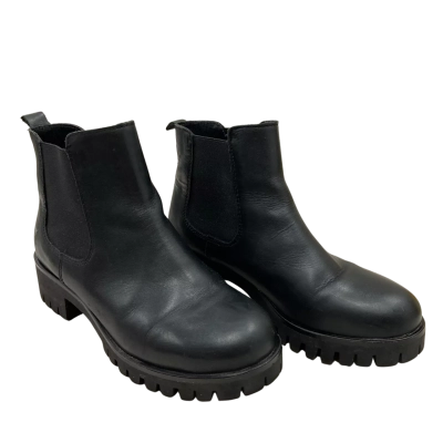 Windsor Smith Obsess Black Leather Boots Size 37