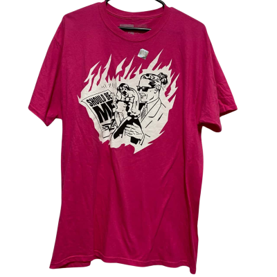  Unisex WWE Dolph Ziggler T-shirt Size L Pink  