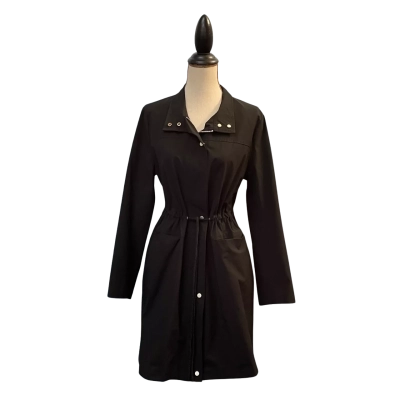 Serafina Womens Size S Peplum Jacket Black