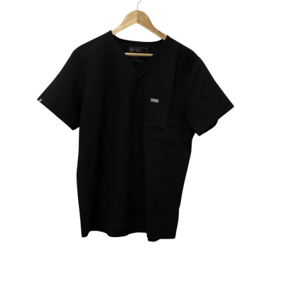 Figs Mens Scrub Top  Size M Black  