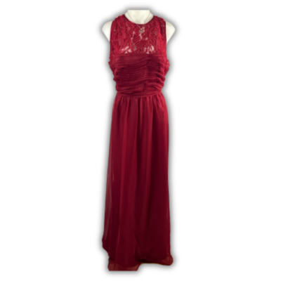 Statement QP Collection- Bodice Detailed Gown Raspberry (Size 20)