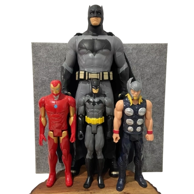 Batman vs Superman Big Figs Action Figure + Superhero Figures Bundle