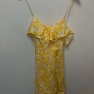 Keepsake the Label Womens  Size L Floral Top White / Yellow 