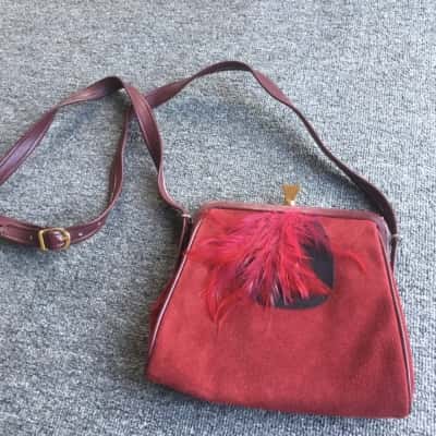 Beautiful Made By Roman Genuine Leather Women's Handbag Red approx 20 x 20 cm.    HB1