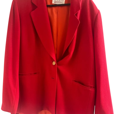  Womens  Size 14 Blazer Red 