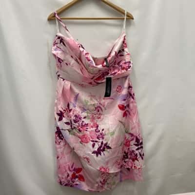 Crossroads Women’s Size 20 Floral Pale Pink Dress 