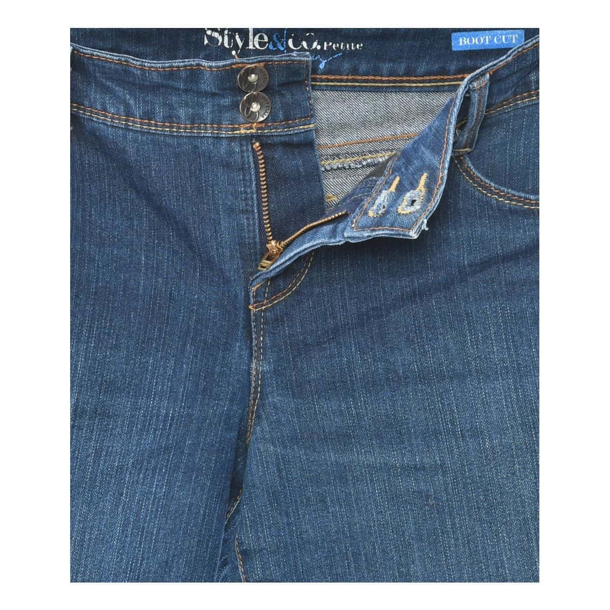 Style&co Womens Size 12 Bootcut Jeans Blue