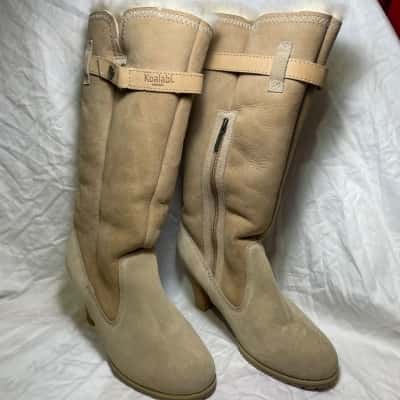 KOALABI Size 9 Boots Beige SHEEP SKIN