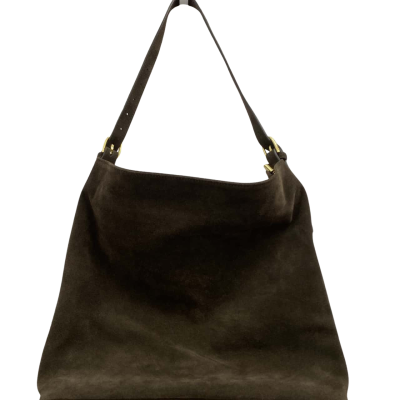 Vestire Savannah Brown Suede Hobo Bag