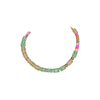  Womens Beaded Necklace Multicoloured Glass/plastic