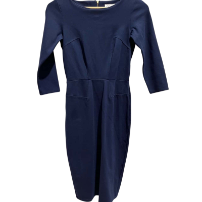 Closet London Womens  Size 8 Long Sleeve Dress Blue 