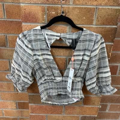 Minkpink Womens  Size L Pattern Crop Top