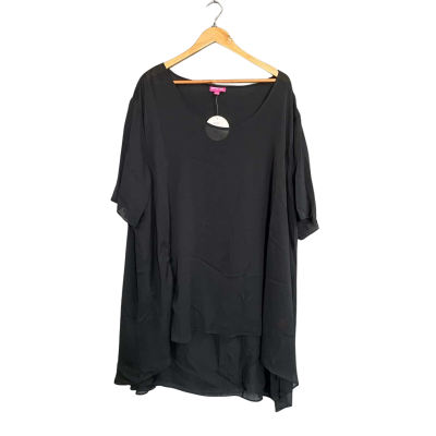 Emme Back sheer Midnight express shirt Women's size XL