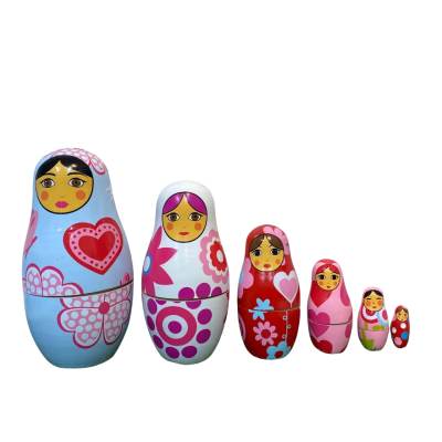 Russian Babushka Dolls 6 Piece Set