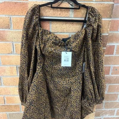 Bardot Womens  Size 10 Mini Dress Animal print 