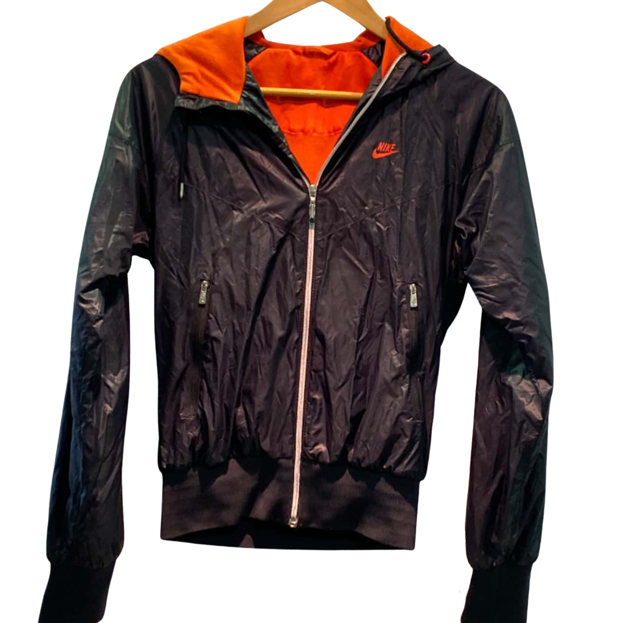 Nike Womens Size S Winter Coat Black / Orange / Red (s)