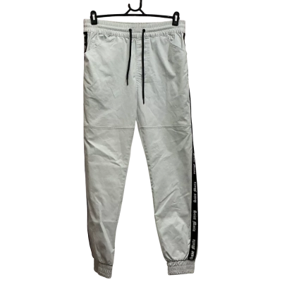 Saint Morta Mens  Size L Straight Leg Pants Black  / Striped / White 