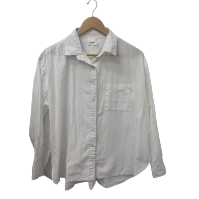 Seed Heritage Womens  Size 8 Long Sleeve Shirt White 