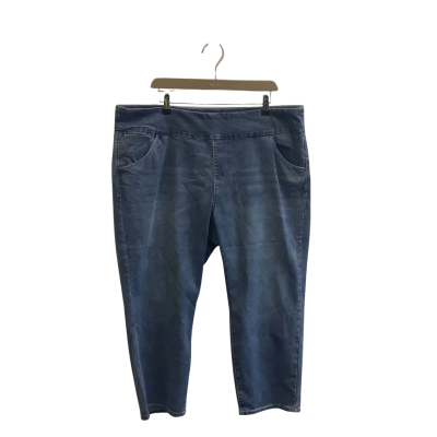 Brand New Sara Womens Plus Size 20 Cropped Jeans Blue 