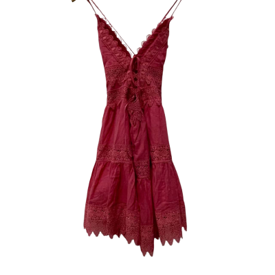 Dotti Womens  Size 8 Casual Dress / Mini Dress / Shoestring Strap Dress Pink  