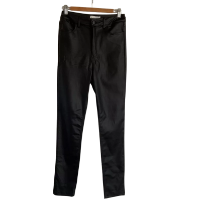 Meshki “Ada” Coated Skinny Black Jeans Size L