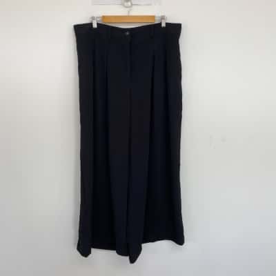 City Chic Black Wide Leg Pants Size 18 