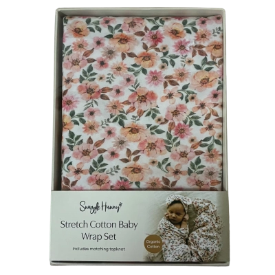 Snuggle Hunny Floral Stretch Baby Wrap Set