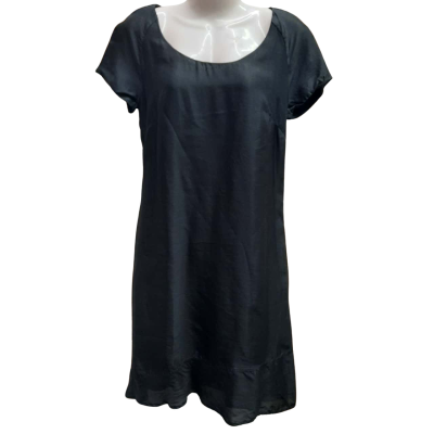 PERRI CUTTEN Size 10 Short Sleeve Silk Blend Dress