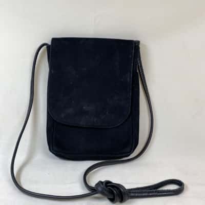 ARCHE SUEDE LEATHER HANDBAG BLACK