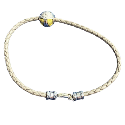 THOMAS SABO Womens ‘Tree of Life’ Beaded leather 19cm Bracelet 